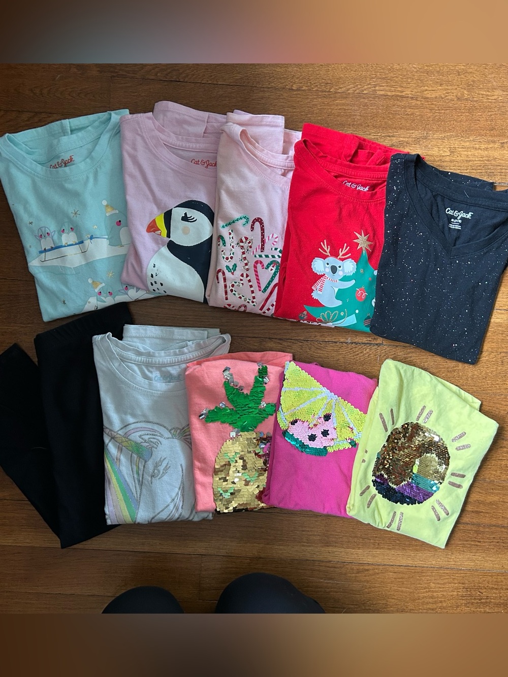 Cat & Jack Girls' Mixed Lot - 10 Pack